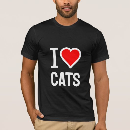 J'adore les chats T-shirt (Devant)