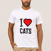 J'adore les chats T-shirt (Devant)