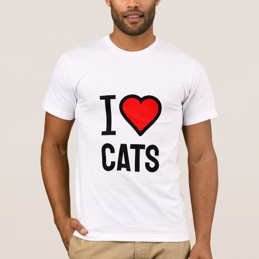 J'adore les chats T-shirt (Devant)