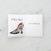 J'adore les chaussures ! ~ Salutation / Carte de n (Intérieur)