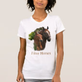 J'adore les chevaux T-shirt (Devant)