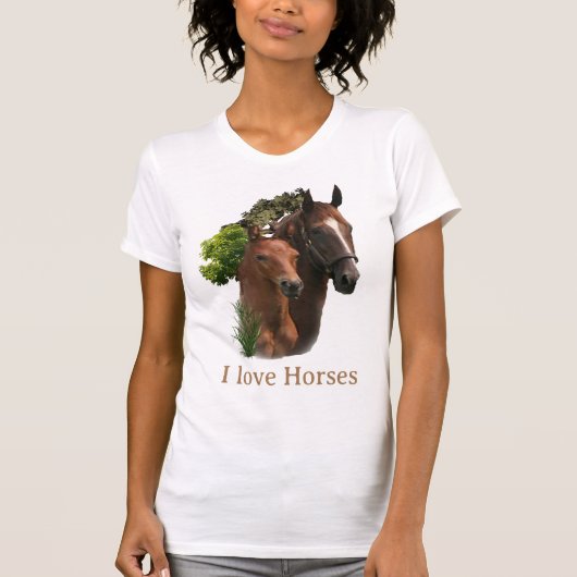 J'adore les chevaux T-shirt (Devant)