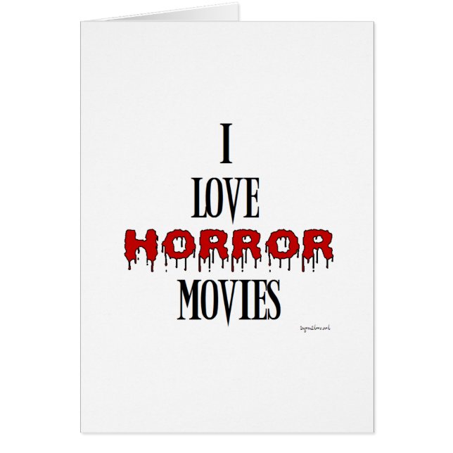 J'adore les films d'horreur (Devant)