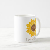 J'adore les fleurs de soleil Mug (Devant droit)
