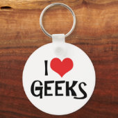 J'adore les geeks porte-clés (Recto)