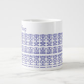 J'adore les grands mugs & Message secret caché 156 (Devant)