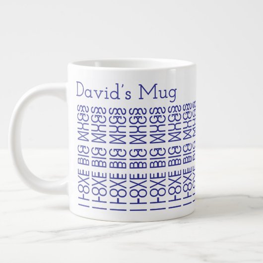 J'adore les grands mugs & Message secret caché 156 (Gauche)