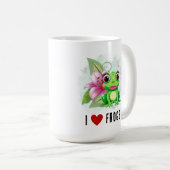 J'adore les grenouilles à café Mug (Devant droit)