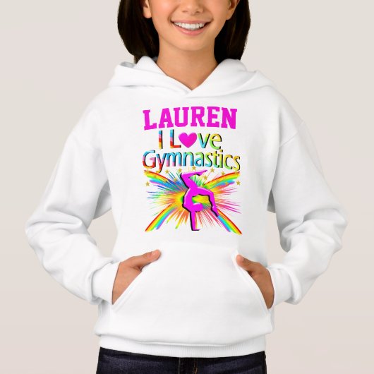 J'ADORE LES GYMNASTIQUES SWEATSHIRT PERSONNALISÉ (Devant)