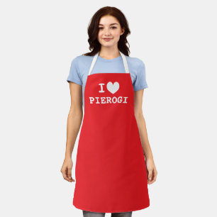 J'adore les pierogi Tablier de cuisine polonaise