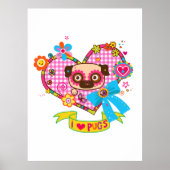 J'adore les Pug ! Affiche (Devant)