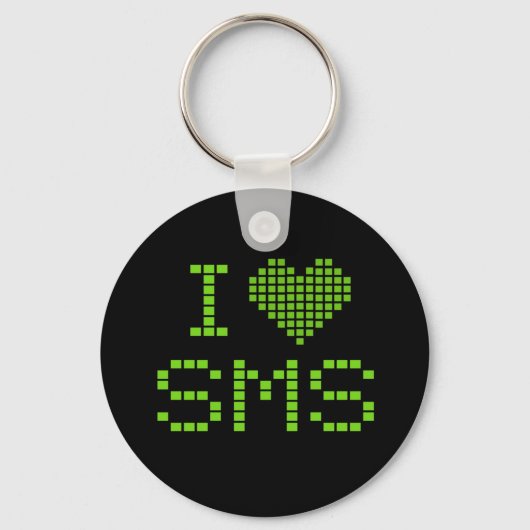 J'ADORE LES SMS - porte-clés (Recto)
