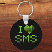 J'ADORE LES SMS - porte-clés (Recto)
