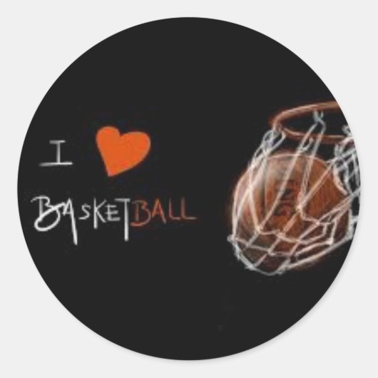 J'adore les stickers de basket (Devant)
