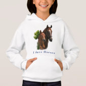 J'adore les t-shirts de chevaux (Devant)