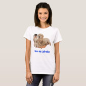 J'adore les t-shirts My Labrador (Devant entier)