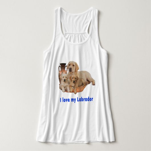 J'adore les t-shirts My Labrador (Design devant)