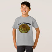 J'ADORE LES T-shirts PANCAKES pour enfants (Devant entier)