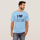 J'adore les tacos - j'aime les tacos tshirt (Devant entier)