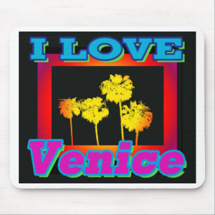 J'ADORE les Tapis de Souris Venice Palm Trees dans