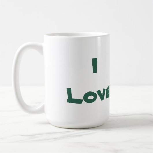 J'adore les tortues Mug (Gauche)