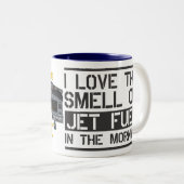 j'adore l'odeur du jet fuel le matin MUG (Devant droit)