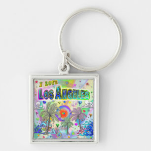 J'ADORE Los Angeles Deep Dream Porte-clés