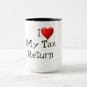 J'adore ma déclaration de revenus Mug (Centre)