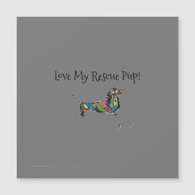 J'adore ma Secourt Pup ! Magnet (Devant)