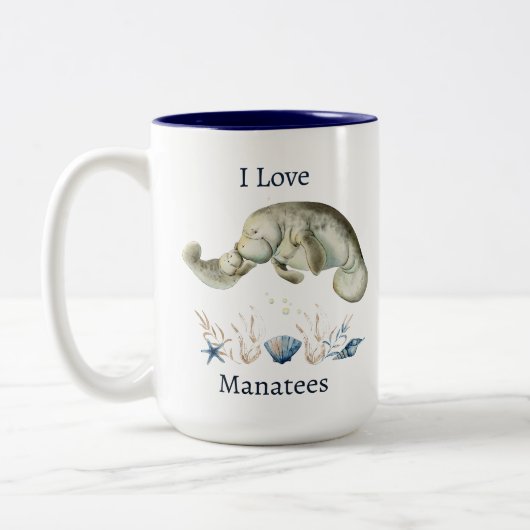J'adore Manatees Mug (Gauche)