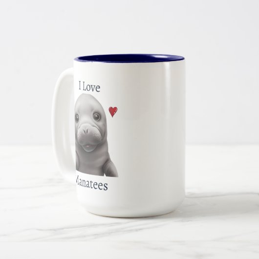 J'adore Manatees Mug (Devant gauche)