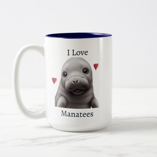 J'adore Manatees Mug (Gauche)