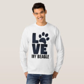 J'ADORE MES T-shirts BEAGLES DE CHIEN (Devant entier)