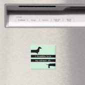 J'adore mon aimant de silhouette moderne wiener (In Situ (Lave-vaisselle))