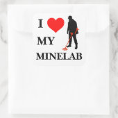 J'adore mon autocollant de cale Minelab (Sac)