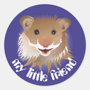 J'adore mon autocollant de hamster