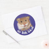 J'adore mon autocollant de hamster (Enveloppe)