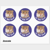 J'adore mon autocollant de hamster (Feuille)