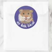 J'adore mon autocollant de hamster (Sac)