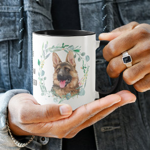 J'adore mon berger allemand Wreath Coffee Mug