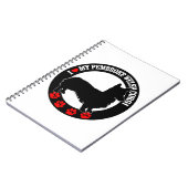 J'adore mon cahier Pembroke Welsh Corgi (Côté gauche)