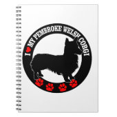 J'adore mon cahier Pembroke Welsh Corgi (Devant)
