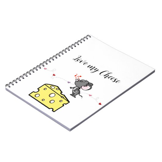 J'adore mon carnet Cheese Mouse (Côté gauche)