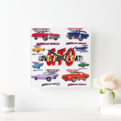 J'adore mon horloge murale de chèvre (Maison)