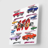 J'adore mon horloge murale de chèvre (Angle)