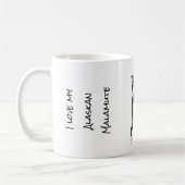 J'adore mon mug Alaskan Malamute Dog Coffee (Gauche)