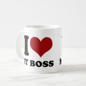 J'adore mon patron - mug (Devant gauche)