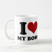 J'adore mon patron - mug (Gauche)