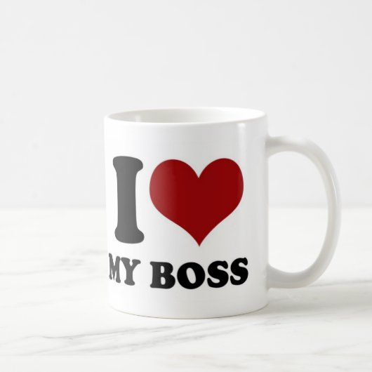 J'adore mon patron - mug (Droite)