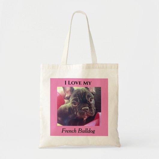J'adore mon Sac fourre-tout français Bulldog Franç (Devant)